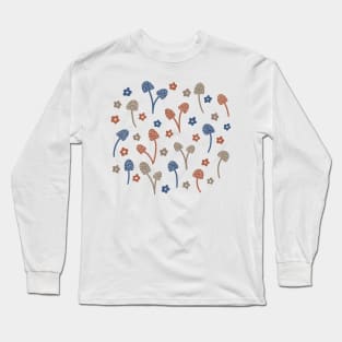 Autumn forest mushrooms Long Sleeve T-Shirt